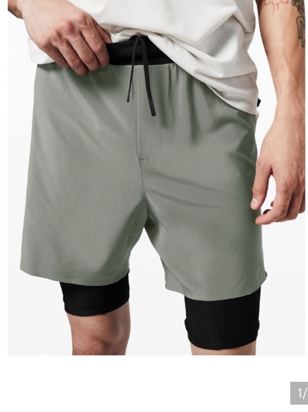 lululemon athletica Men's Diffract Running Shorts in Sage size XL only wore once